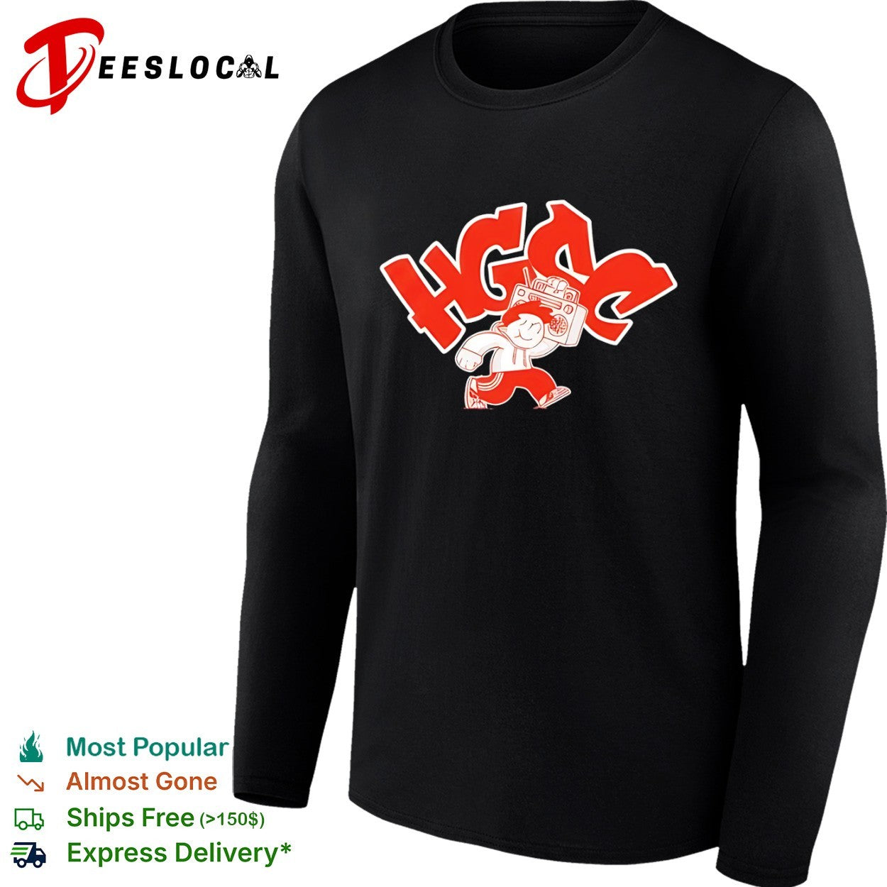 HGSC Boombox Radio Music Retro Hip Hop 80s shirt