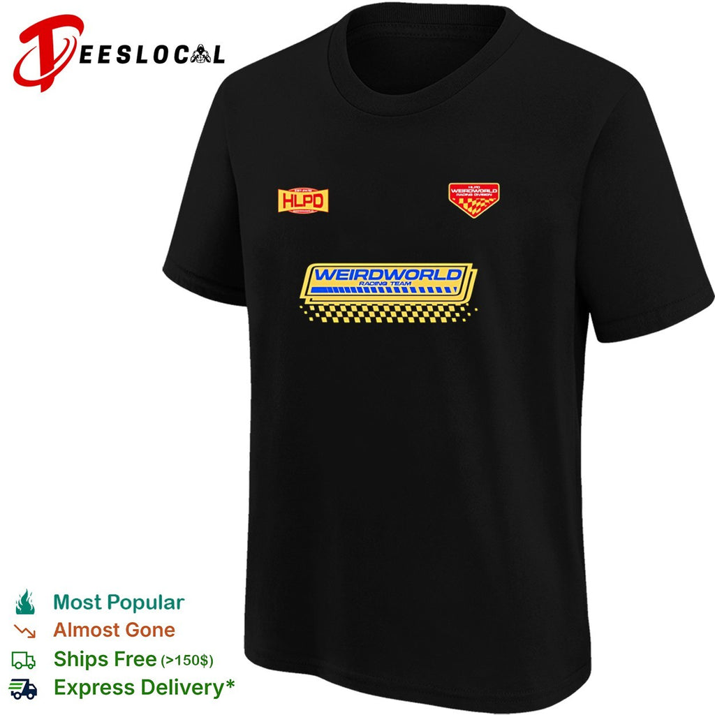 HLPD Weirdworld Racing Division Weirdworld Racing Team checkered flag shirt
