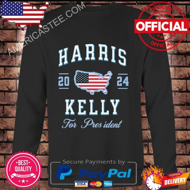 Harris kelly 2024 usa flag presidential election vintage shirt
