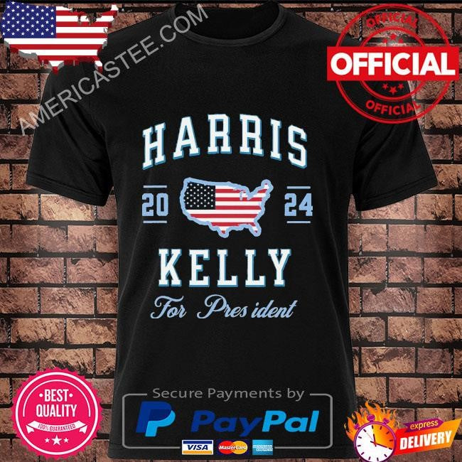 Harris kelly 2024 usa flag presidential election vintage shirt