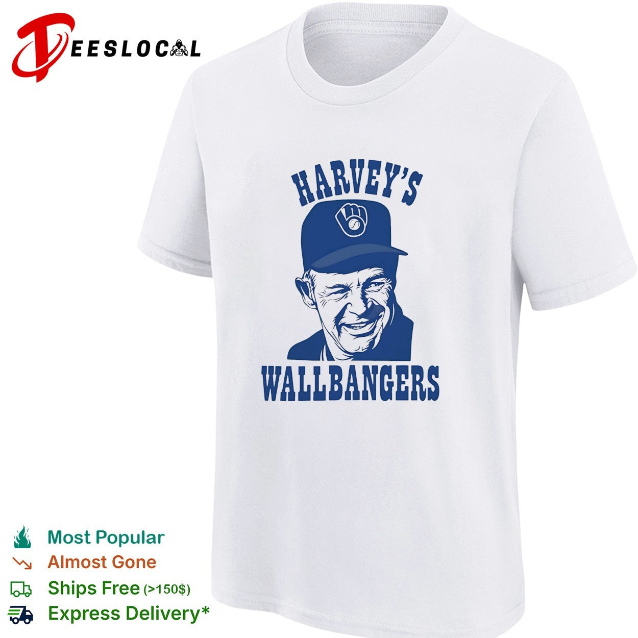 Harvey’s Wallbangers Milwaukee Brewers Harvey Kuenn shirt