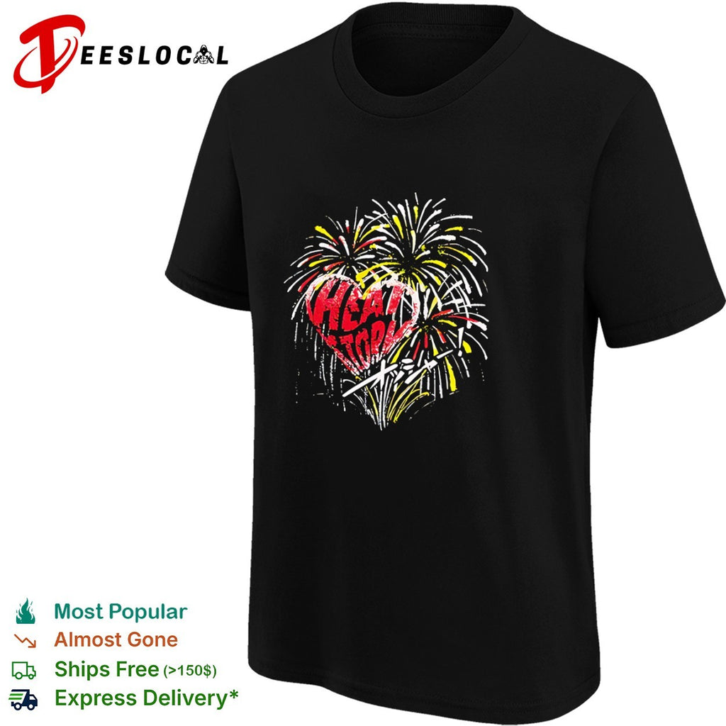 Heat Tokyo firework heart Japanese shirt