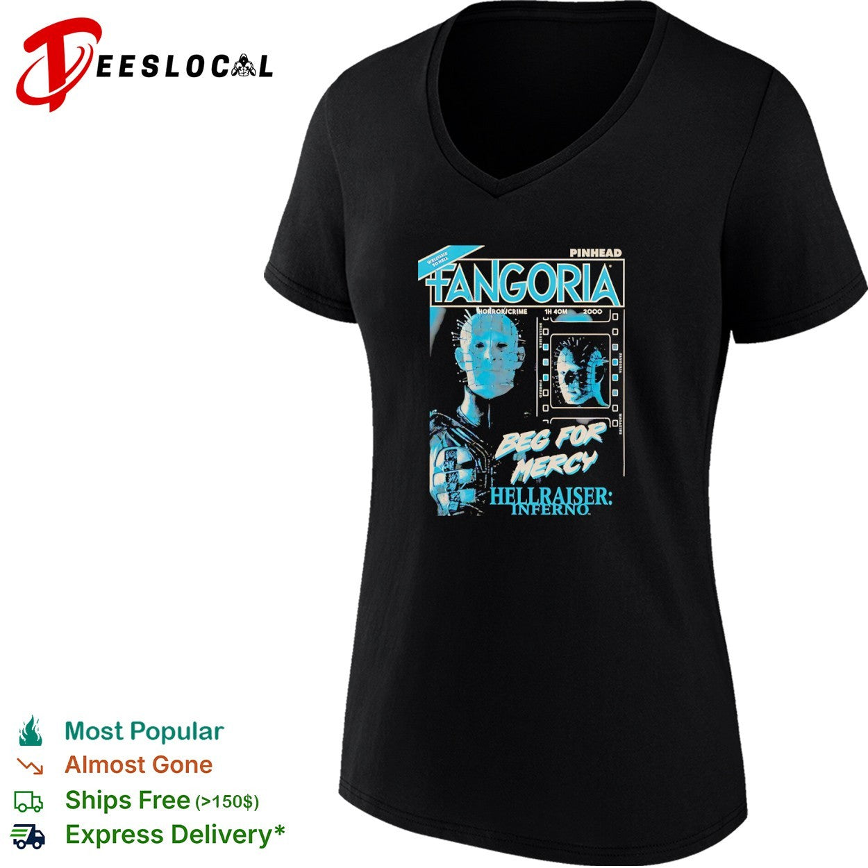 Hellraiser Pinhead welcome to hell magazine cover Fangoria horror crime beg for mercy inferno shirt