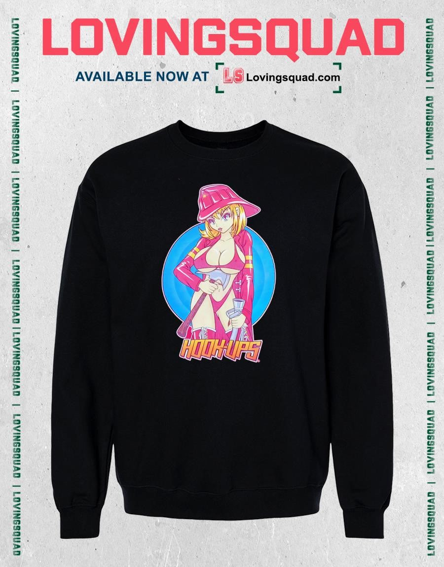 Hook-Ups fire up anime girl shirt
