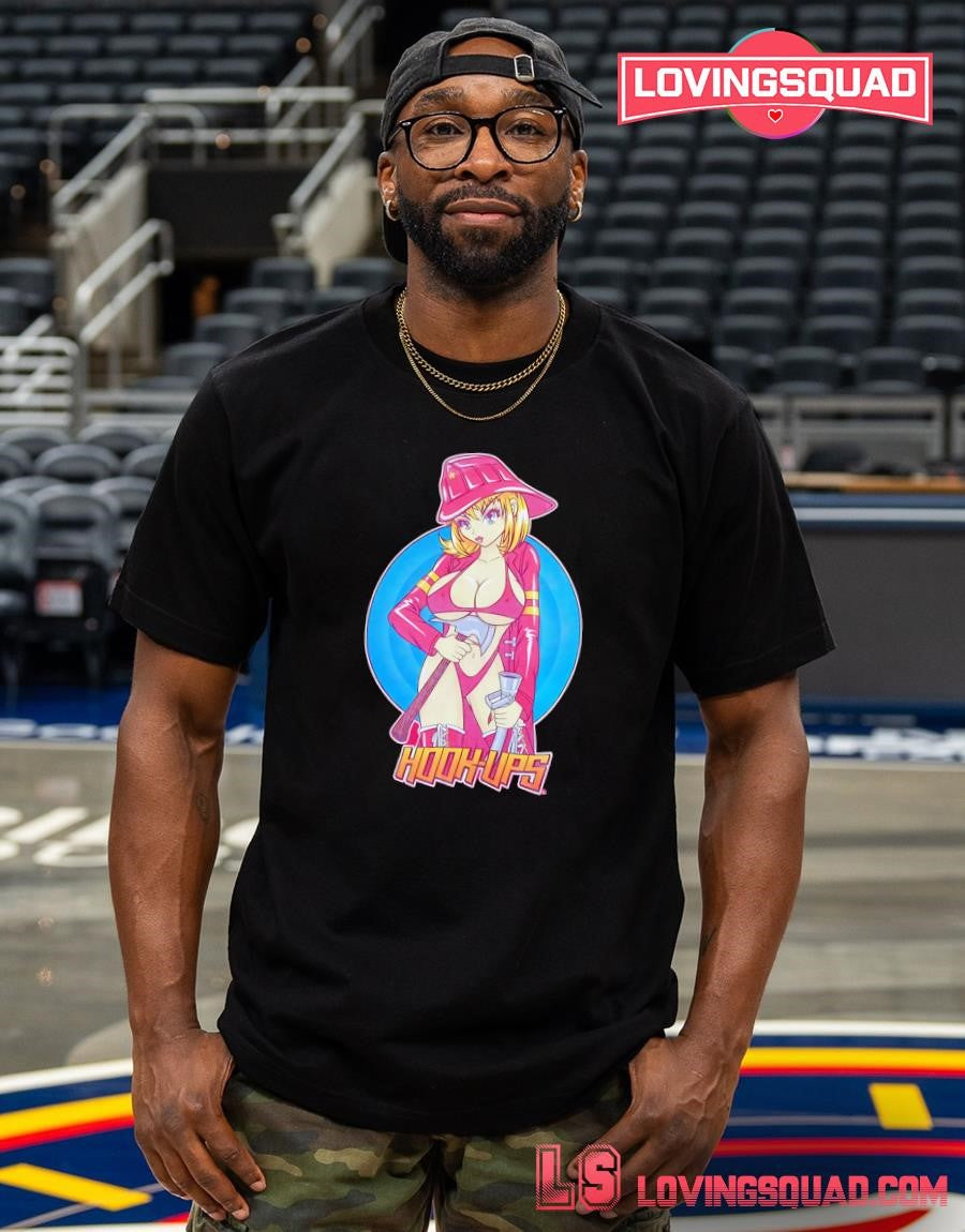 Hook-Ups fire up anime girl shirt