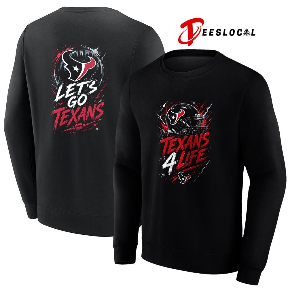Houston Texans x fan 4 life graphic shirt