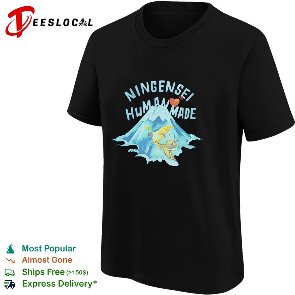 Human Made Ningensei mountain geese ducks Japanese shirt