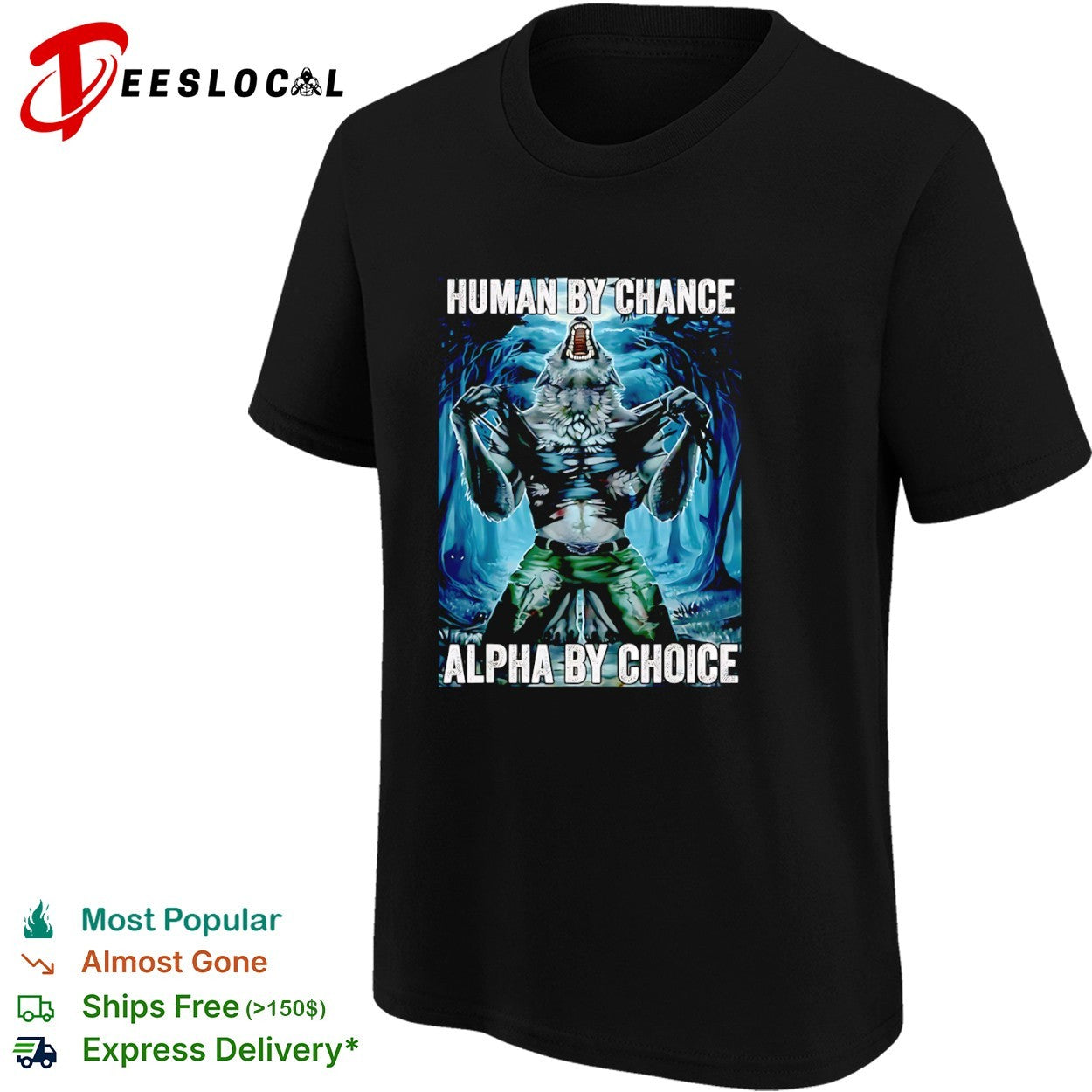 Human by chance alpha by choice werewolf ripping shirt