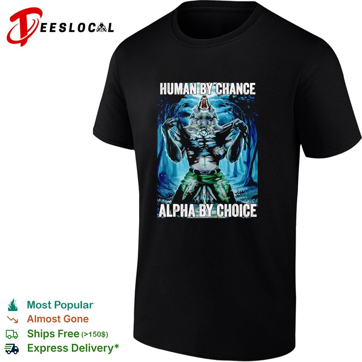 Human by chance alpha by choice werewolf ripping shirt