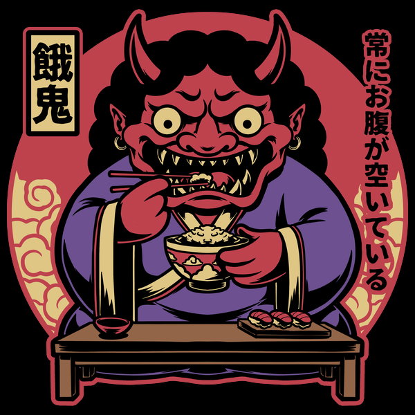 Hungry Oni Food Demoniac Japanese