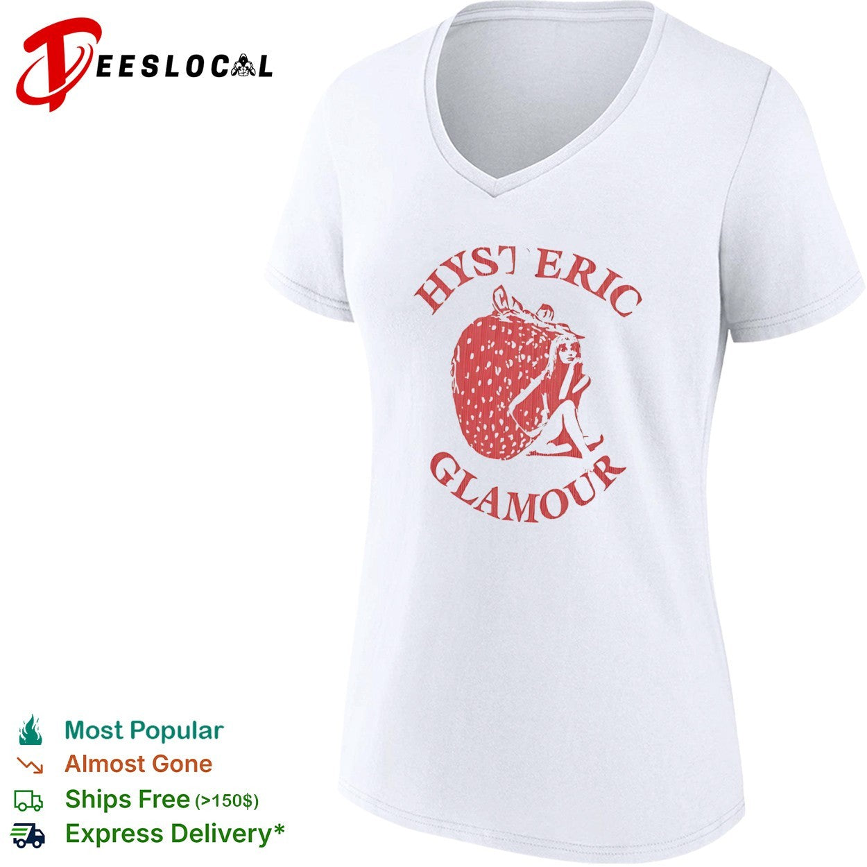 Hysteric Glamour strawberry shirt