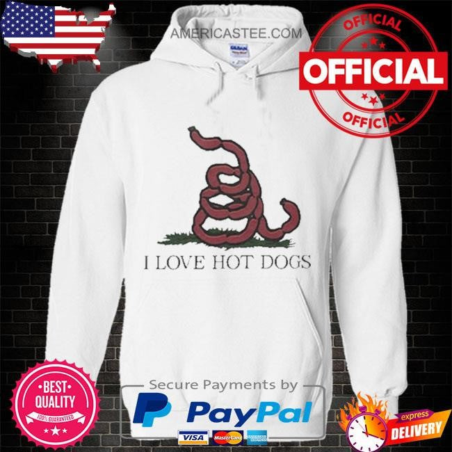 I Love Hot Dog Flag Meme T-Shirt
