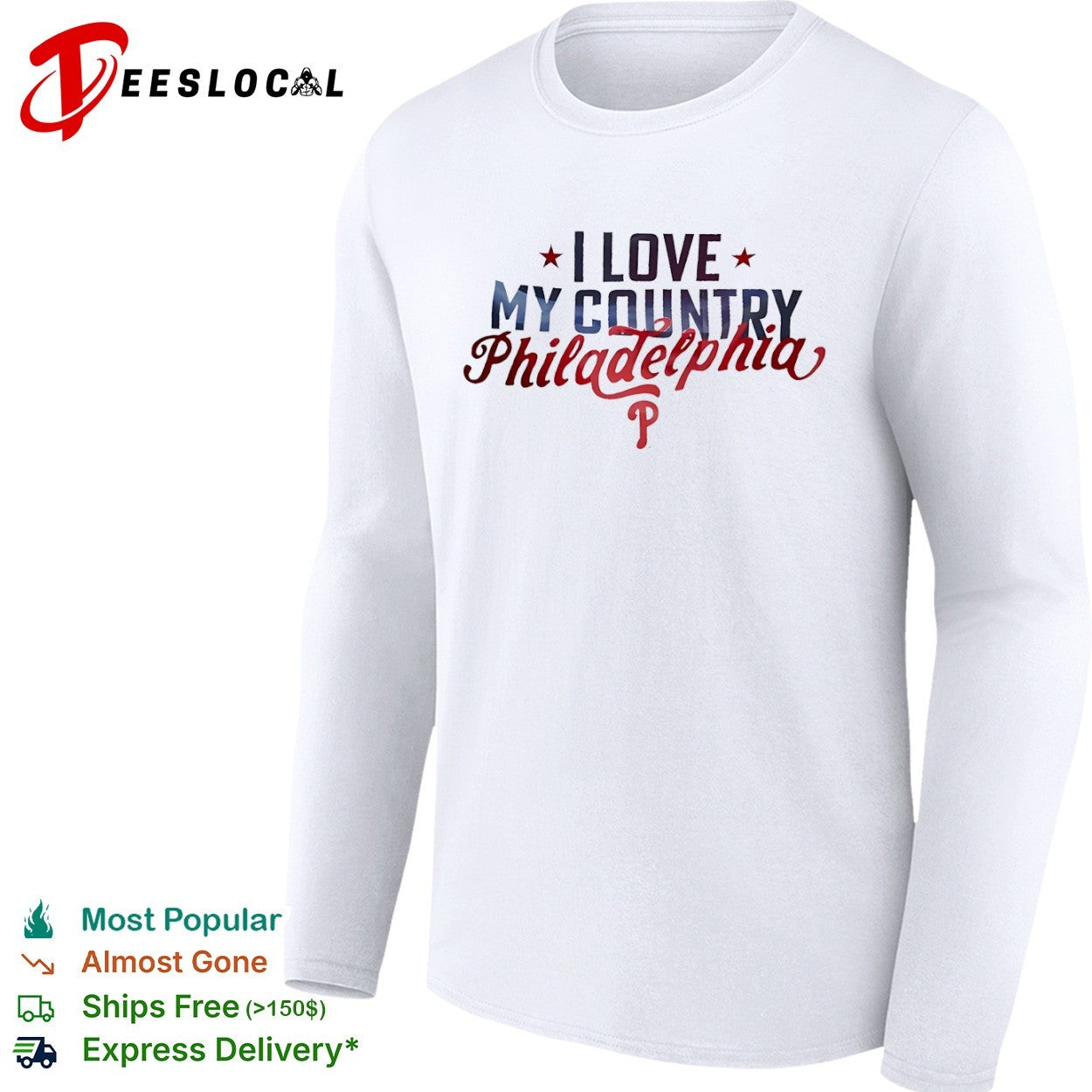 I Love My Country Philadelphia Phillies Major League Baseball Shirt