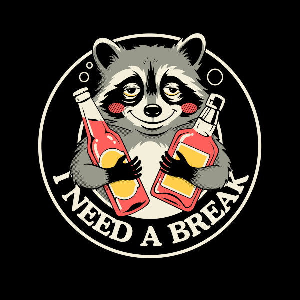 I Need A Break Trashed Panda