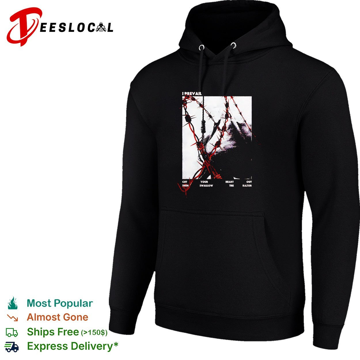 I Prevail cut your heart out then swallow the razor barbed wire shirt