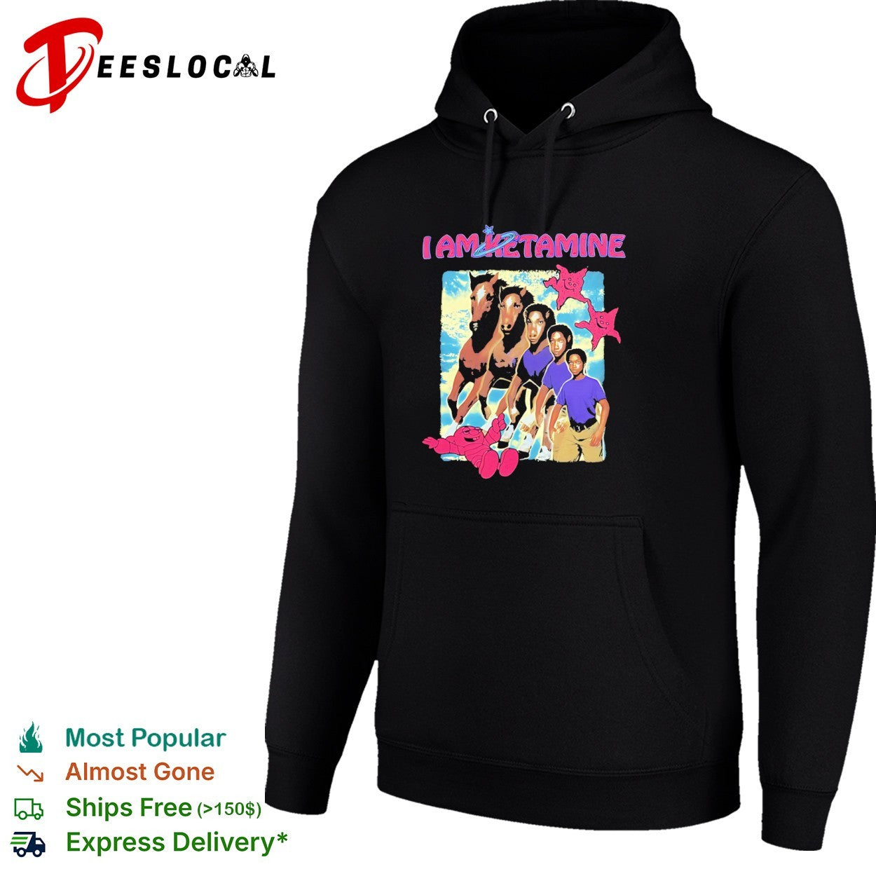 I am ketamine horse morph shirt