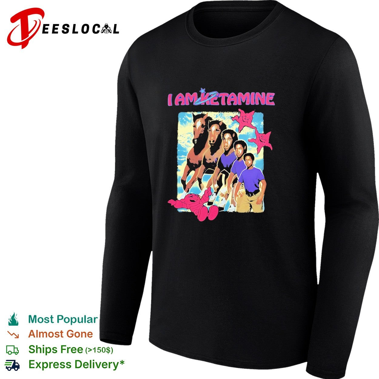 I am ketamine horse morph shirt