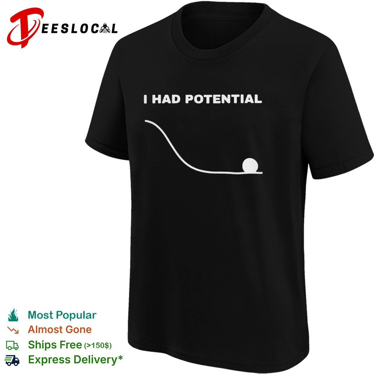 I had potential ball slope shirt