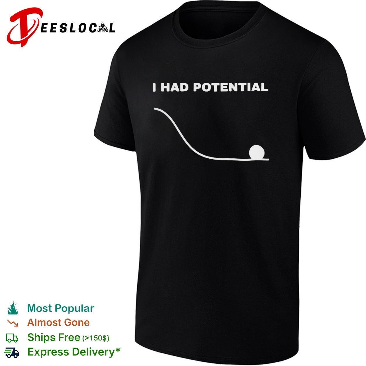 I had potential ball slope shirt