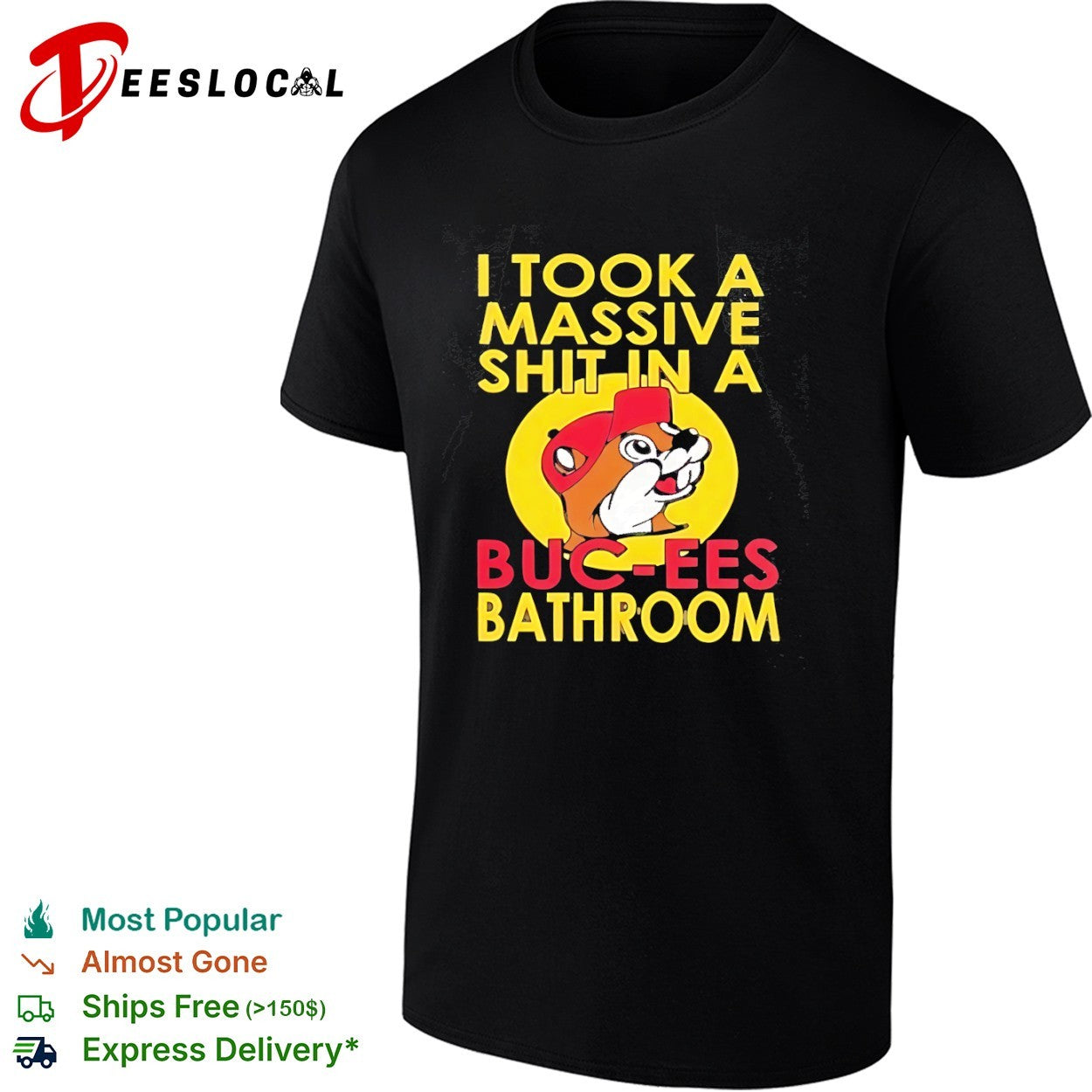 I took a massive shit in a Buc-ees bathroom beaver shirt