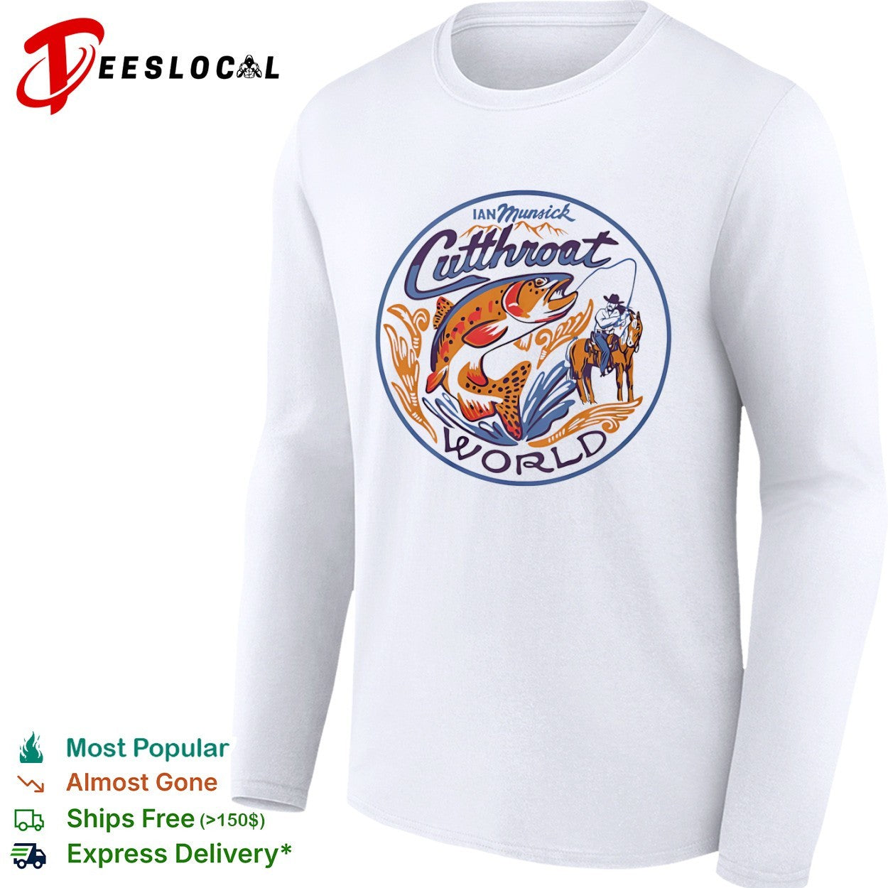 Ian Munsick cutthroat world trout cowboy shirt