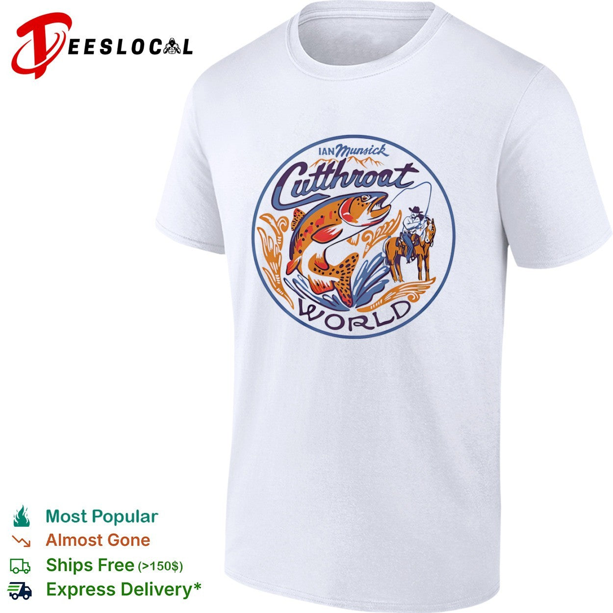 Ian Munsick cutthroat world trout cowboy shirt