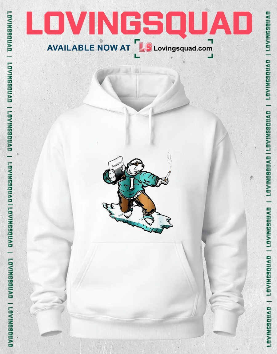 Icee Bear Smoking Newport cigarettes pack shirt