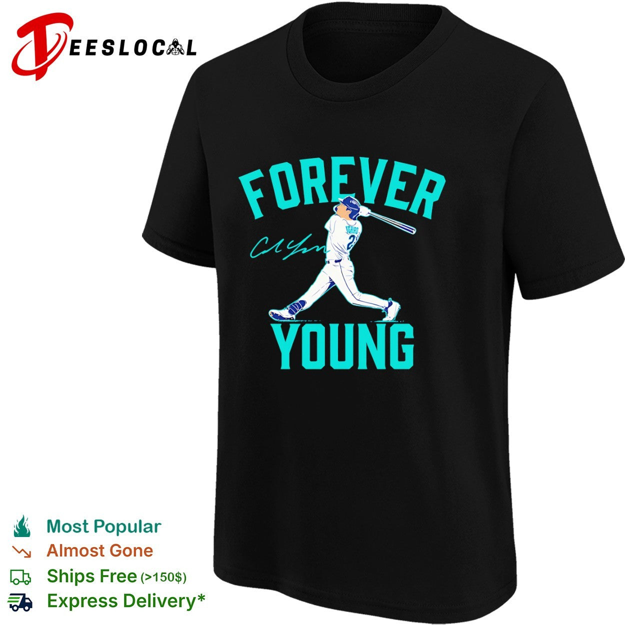 Ichiro Seattle Mariners forever young batter shirt