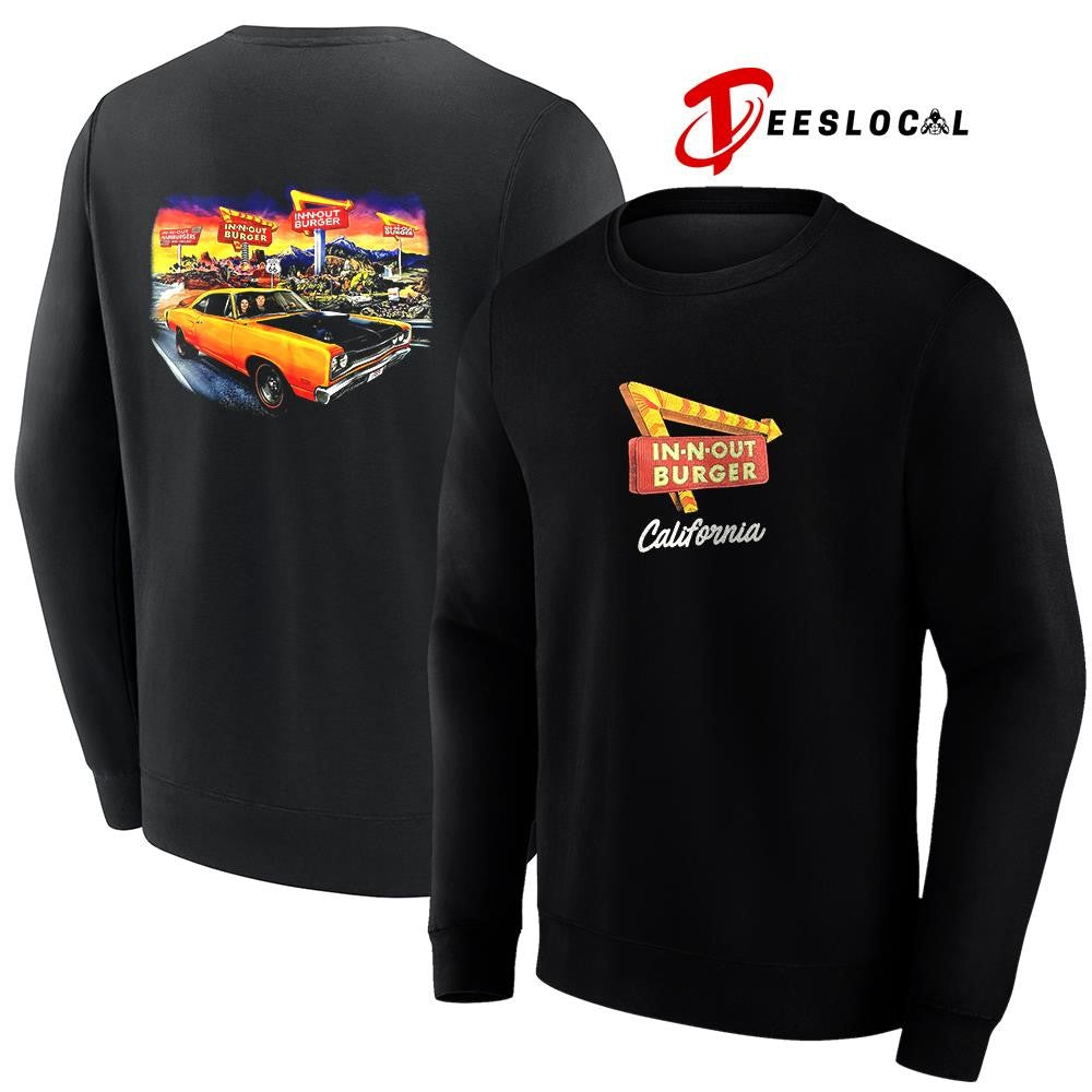 In n Out burge California comic vintage graphic shirt