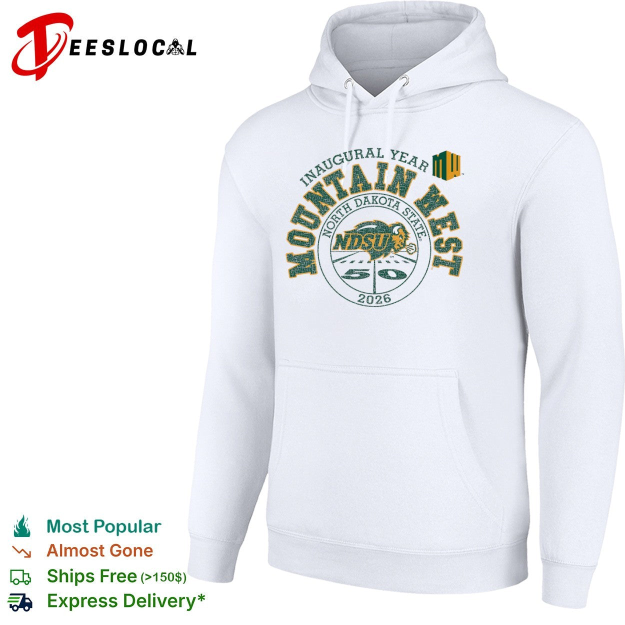 Inaugural Year Mountain West North Dakota State NDSU 2026 50 football shirt