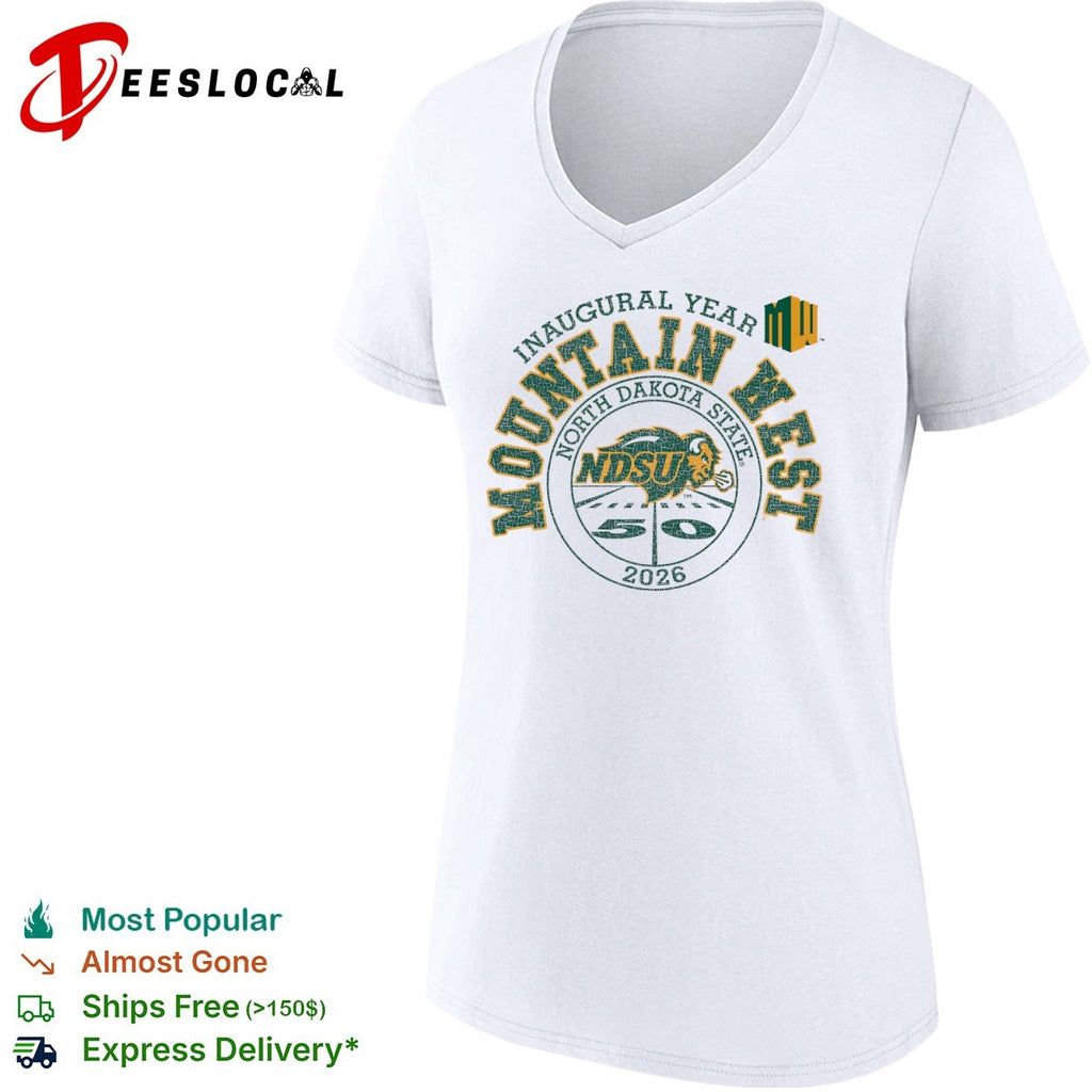 Inaugural Year Mountain West North Dakota State NDSU 2026 50 football shirt