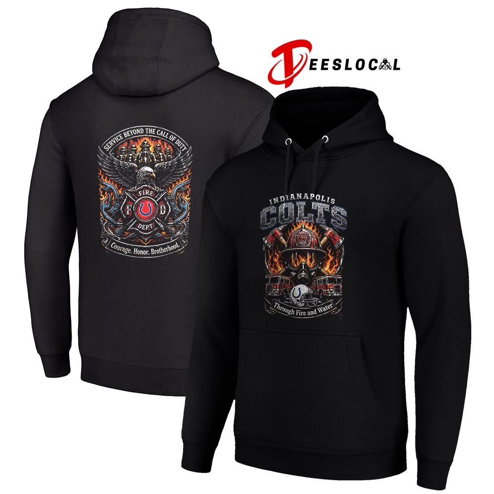 Indianapolis Colts x through fire and water service beyond the call of duty shirt