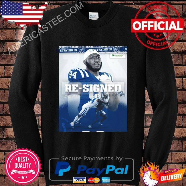 Indianapolis colts re-signed two more back on board signature shirt