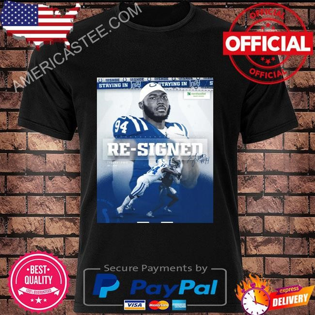 Indianapolis colts re-signed two more back on board signature shirt