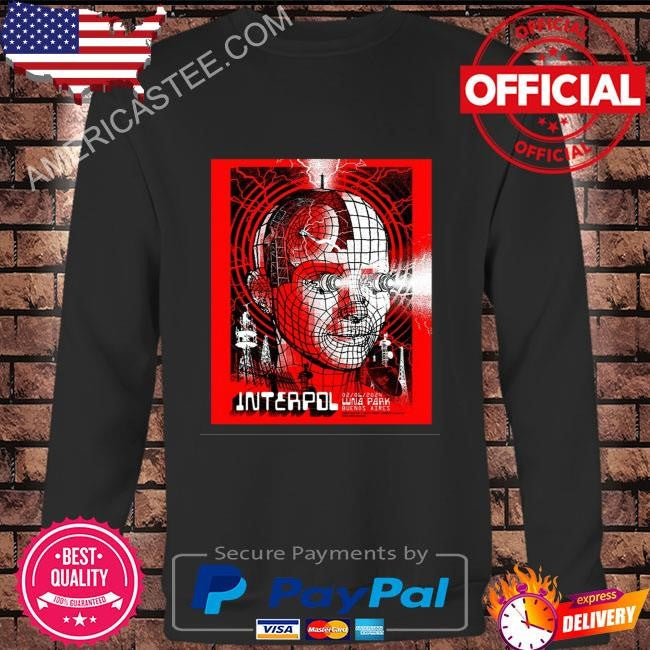 Interpol jun 2 2024 luna park buenos aires argentina poster shirt