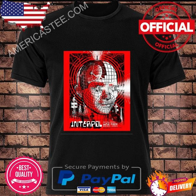 Interpol jun 2 2024 luna park buenos aires argentina poster shirt