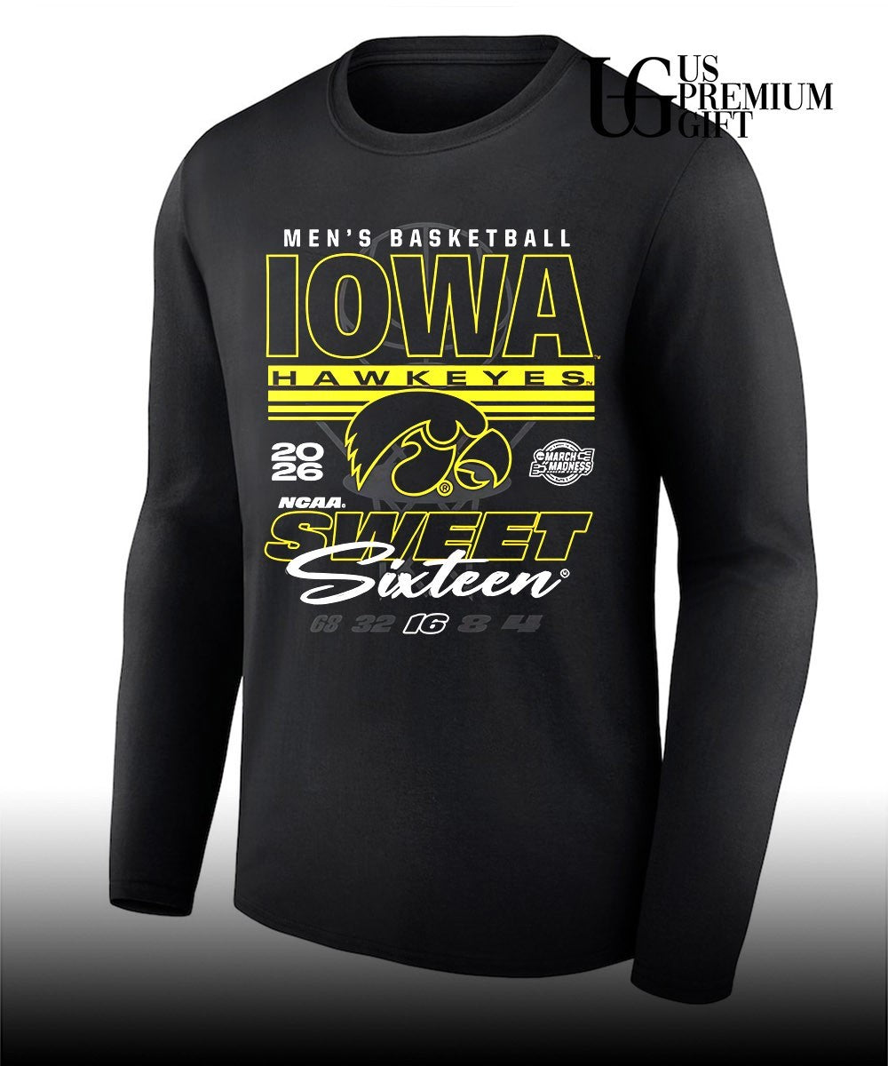 Iowa Hawkeyes 2026 NCAA March Madness Sweet 16 Bound Net shirt