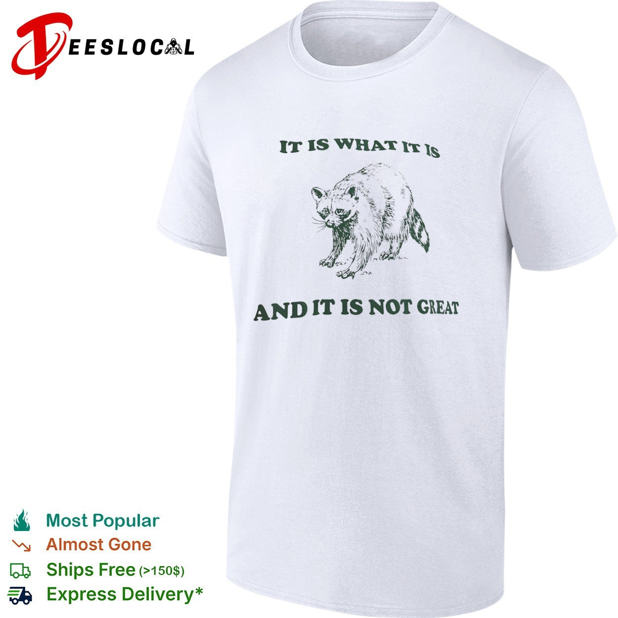 It is what it is and it is not great Raccoon shirt