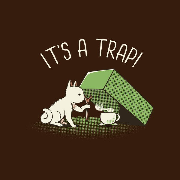 Its A Trap Coffee Funny Cat