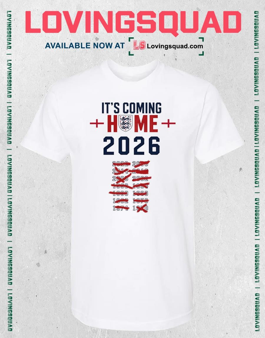 It’s coming home 2026 England national football shirt