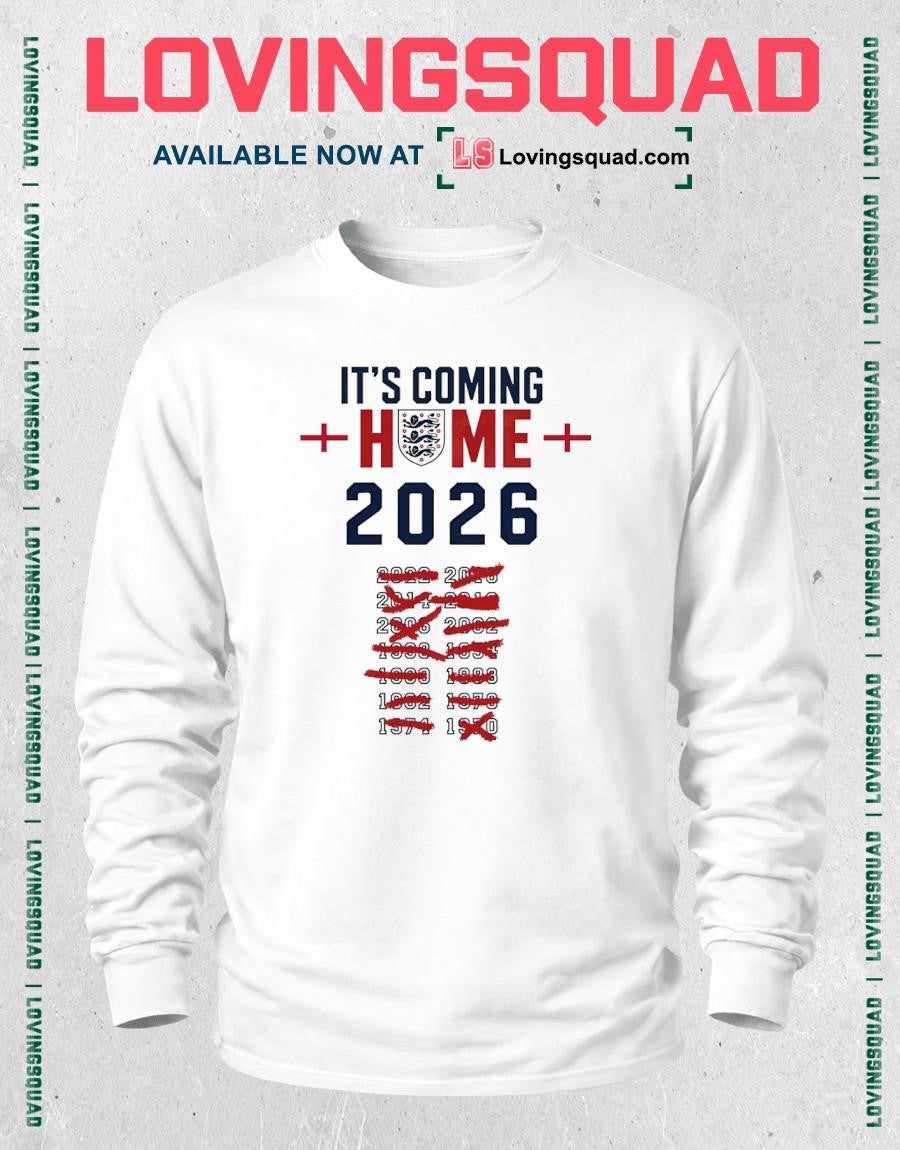 It’s coming home 2026 England national football shirt