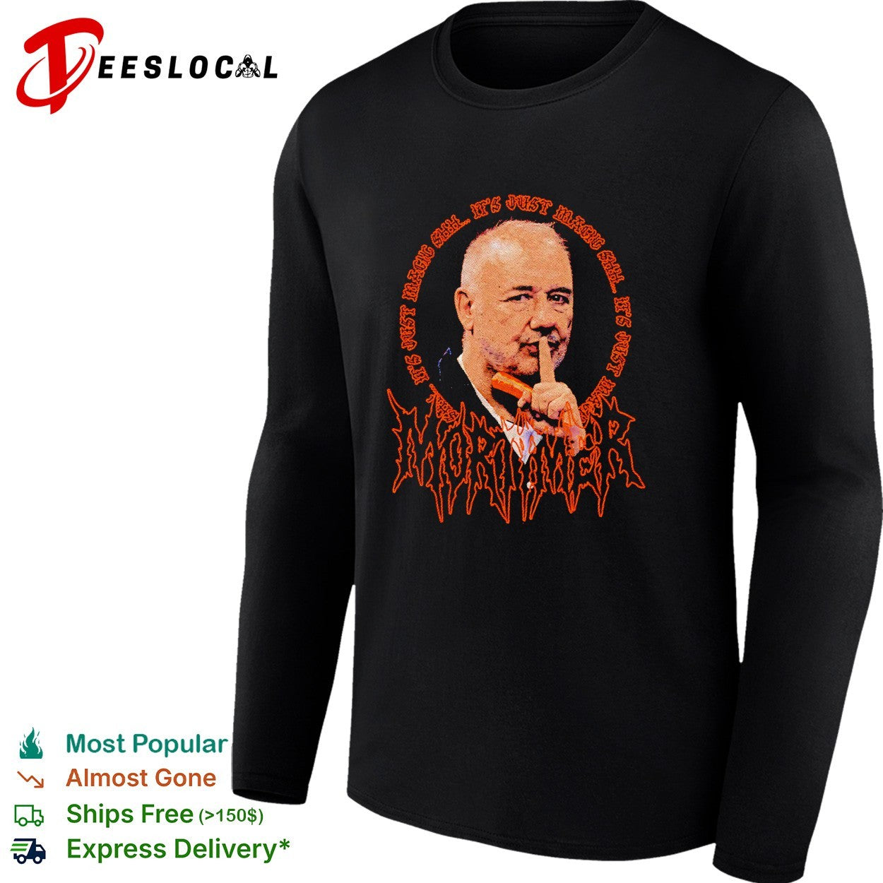 It’s just magic girl shushing gothic portrait shirt