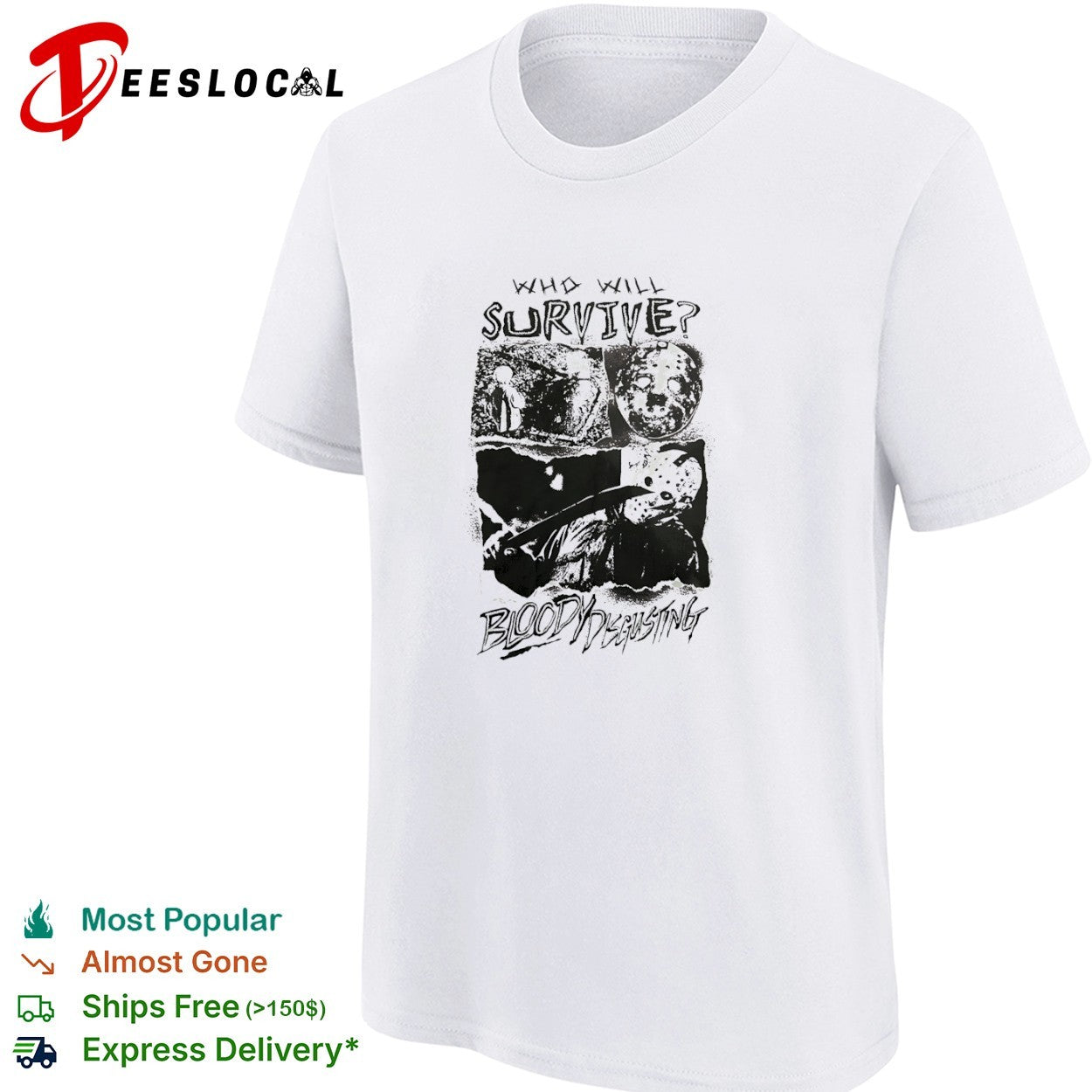Jason Voorhees Friday the 13th Who Will Survive Bloody Disgusting shirt