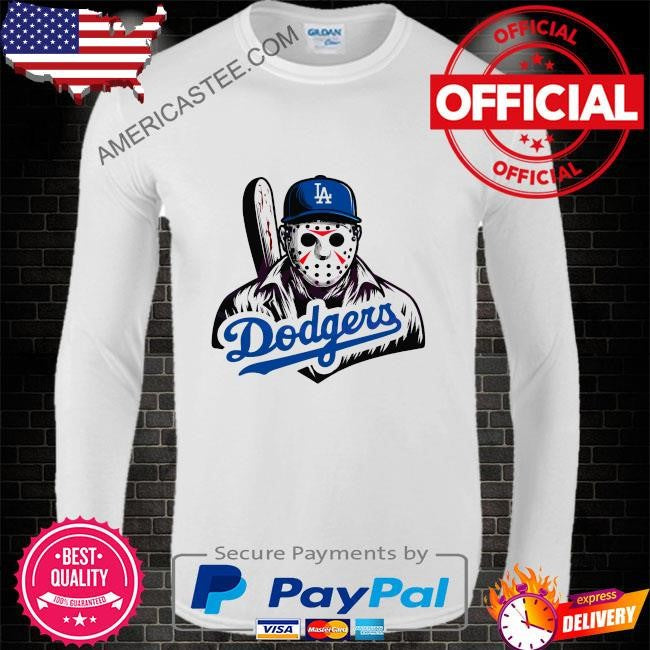 Jason voorhees la dodgers baseball shirt