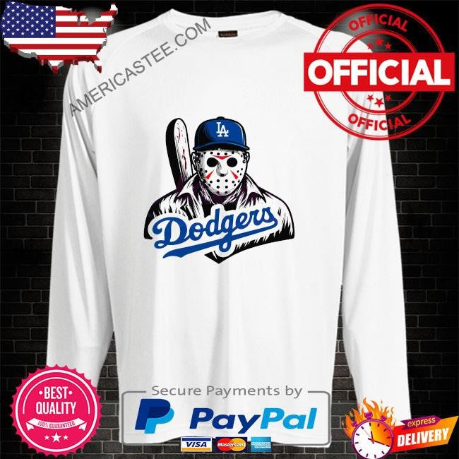 Jason voorhees la dodgers baseball shirt