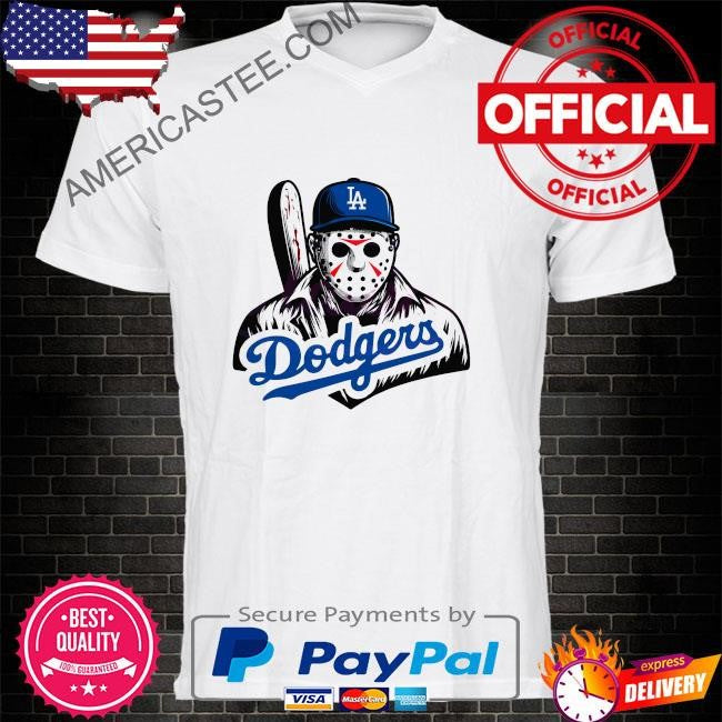 Jason voorhees la dodgers baseball shirt