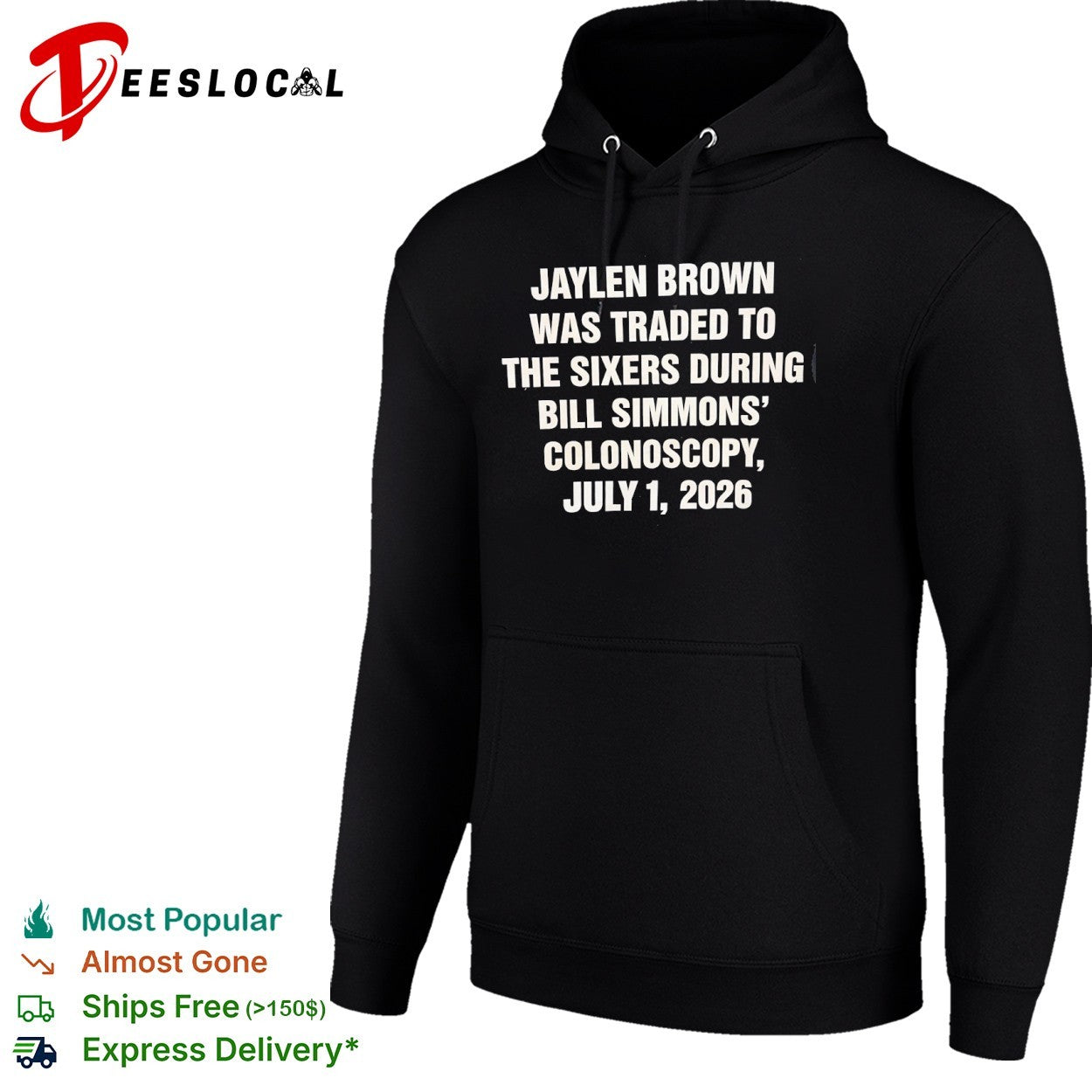 Jaylen Brown Philadelphia Sixers Bill Simmons podcast text only was traded 2026 shirt