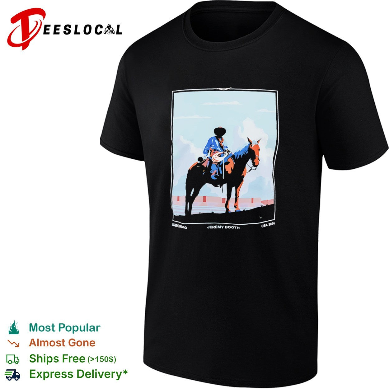 Jeremy Booth watchdog USA 2024 cowboy shirt