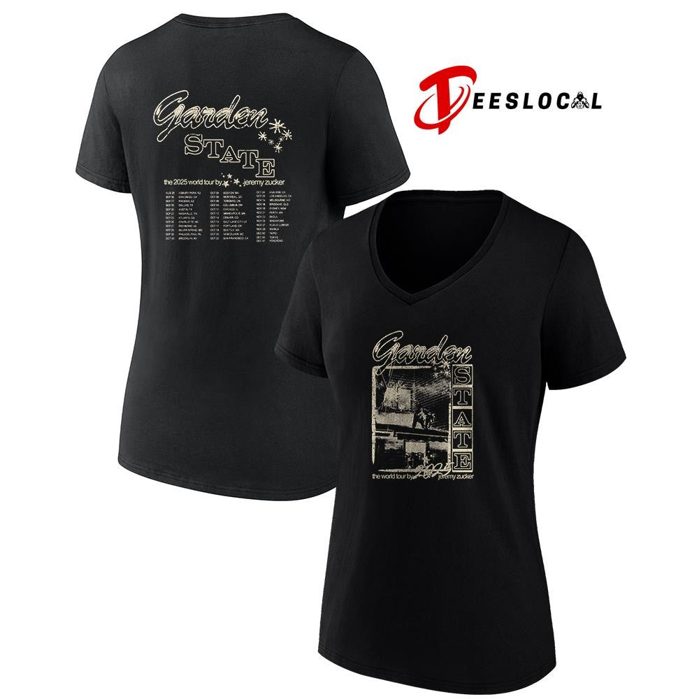 Jeremy Zucker Garden State the world tour dates schedule graphic shirt
