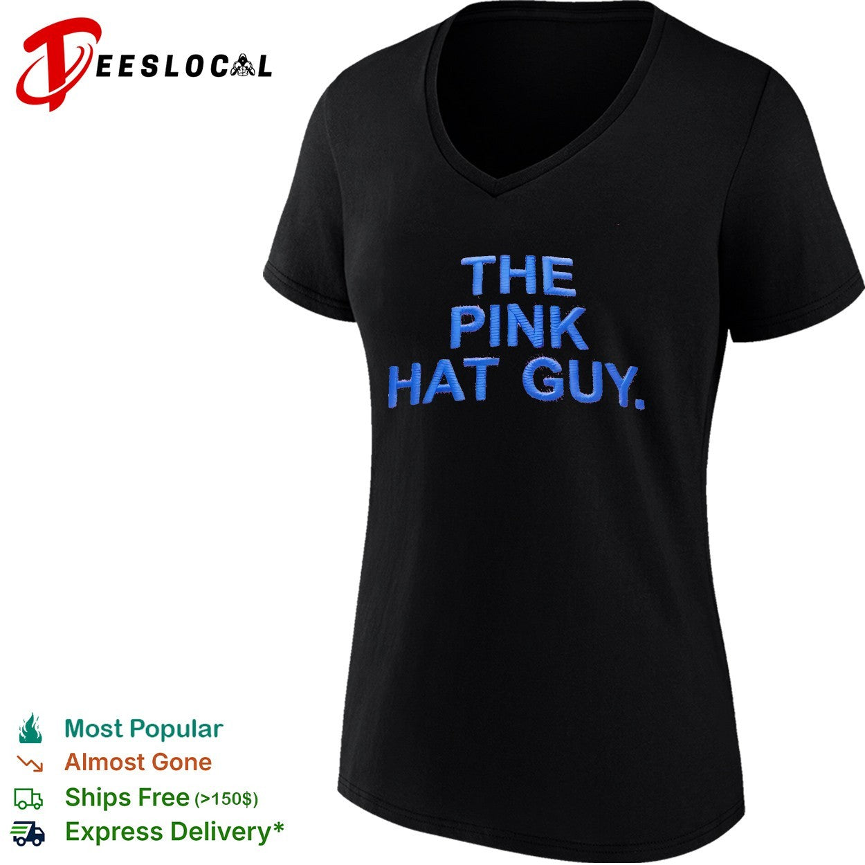 Jim Anixter wearing Chicago Cubs The Pink Hat Guy shirt